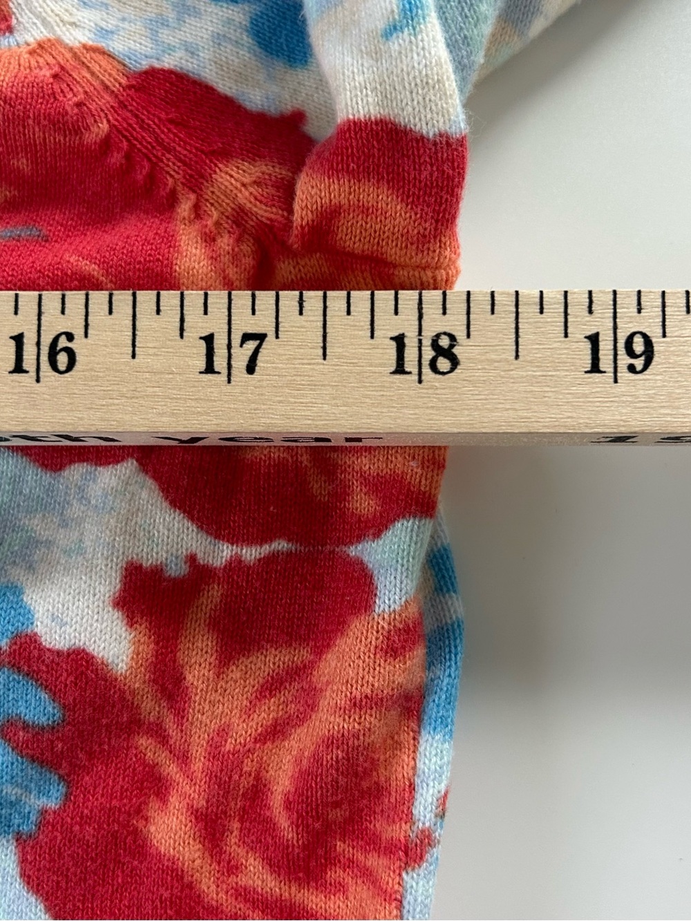 Lands’ End 100% Cotton Floral Button Front Cardigan Sweater M 10-12 - Picture 12 of 13